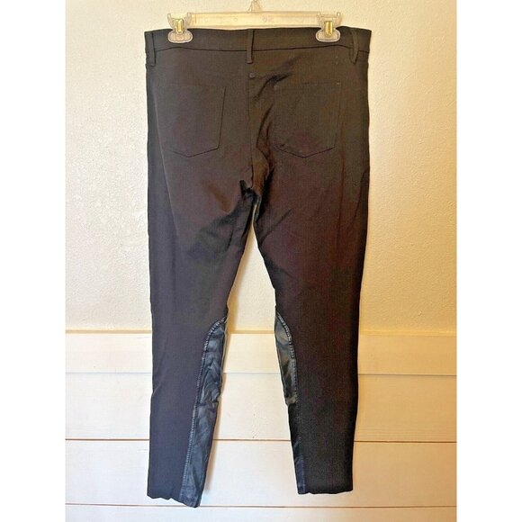 J. Crew The Gigi Pant Black Faux Leather Patches Skinny Pants Women's‎ Size 10 - Picture 6 of 10